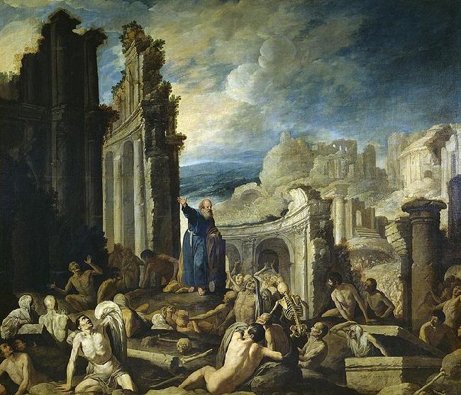 COLLANTES, Francisco Vision of Ezekiel oil painting image
